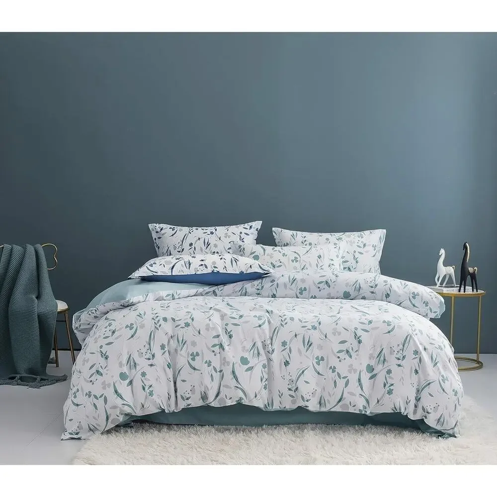 homebox 3 Piece‎ Duvet Cover Set, Tree Leaves Pattern Printed, Soft Double Brush